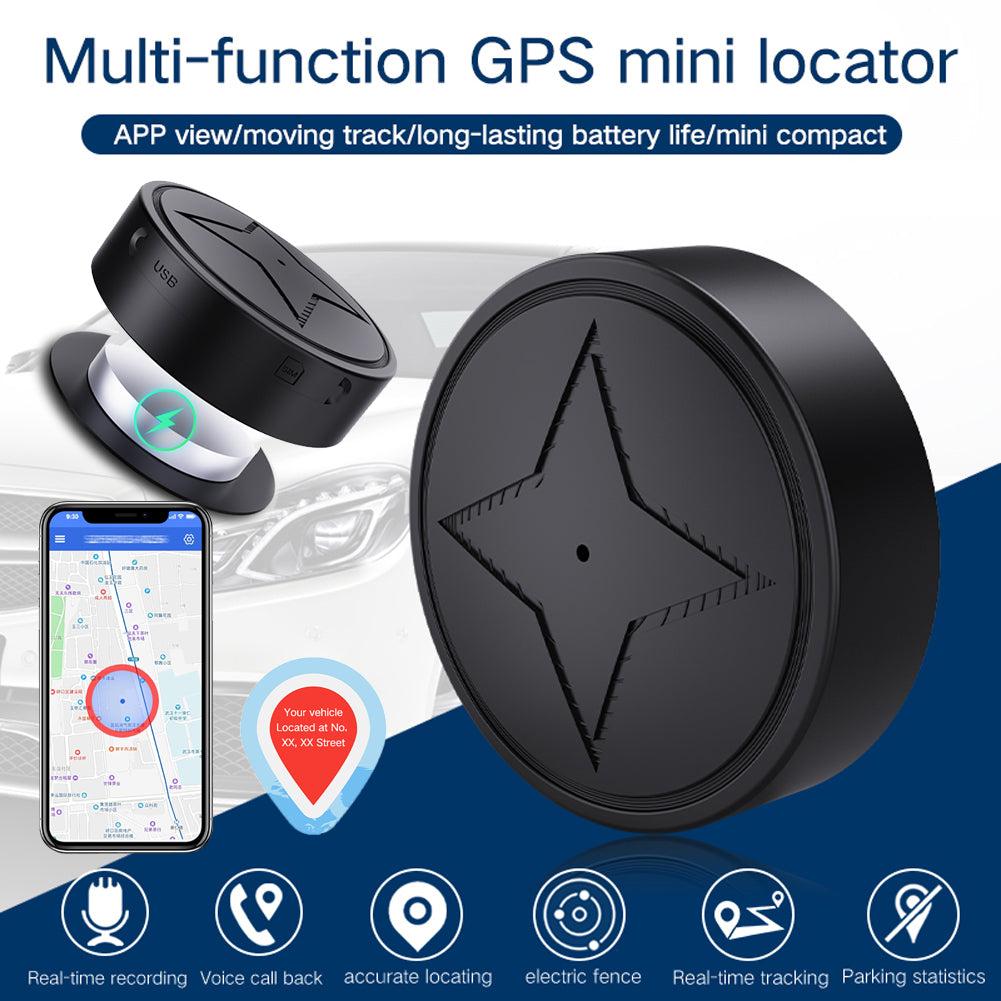 Mini GPS Tracker — Strong Magnetic Mount, Real-Time Vehicle Tracking